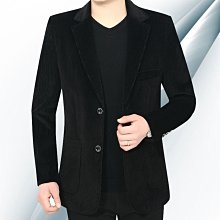 西裝外套男 燈芯絨簡約貼標夾克外套 男士春秋季百搭休閒小西服 潮流痞帥寬鬆日系西服上衣外套（滿599元免運） 歷史價格詳細信息