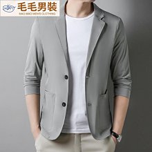 外套 西裝 冰絲彈力防曬西裝外套 西服外套 夏季冰絲輕薄防曬西服 男士休閒外套 2023年新款單層小西裝男裝商務薄款外套 歷史價格詳細信息