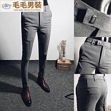 西褲男韓版潮流男士商務休閒褲修身黑色西服長褲直筒西裝正裝褲子 歷史價格詳細信息
