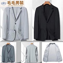 男夏季西裝外套 夏季薄款 冰絲 防晒服 男素色輕薄防晒西裝 商務休閒外套 潮流緊身西裝 歷史價格詳細信息