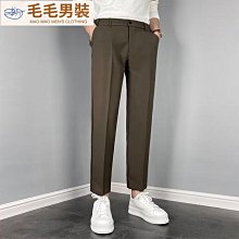 男士西裝褲垂墜感正裝高彈直筒褲夏季薄款商務休閒西裝褲男高級感夏褲 歷史價格詳細信息