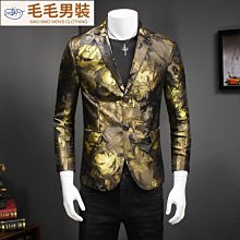 精選斷碼春秋季提花小西裝男韓版修身西服外套薄款加大碼-毛毛男裝 價格比較,價格查詢,歷史價格詳細信息