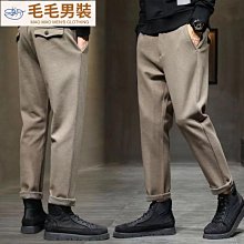 西裝褲子寬松直筒商務正裝修身小腳男士休閑長褲秋裝九分薄款西褲 歷史價格詳細信息