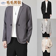 毛呢西裝外套男春秋季高級感輕熟風男裝加厚呢子大衣韓版休閑西服-時尚男裝 歷史價格詳細信息