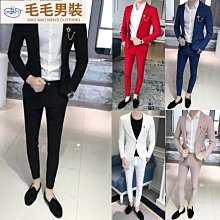 小西裝男春裝韓版修身刺繡男士西服白色休閑外套薄款青年男裝禮服 歷史價格詳細信息
