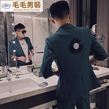 中山服 中山裝男套裝韓版修身風中華立領中式表演出V領新郎伴郎禮服 歷史價格詳細信息