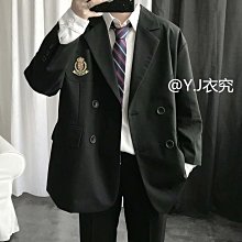 男西裝外套 黑色西裝外套 潮流西裝 休閒 寬鬆 男士 正裝 男士外套 短版西裝外套 韓版 秋冬季外套 歷史價格詳細信息