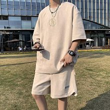 夏季潮牌麂皮絨短男寬松大碼印花中美式高街痞帥百搭五分子 歷史價格詳細信息