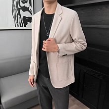 輕熟風長袖休閑西裝男套裝春秋季韓版寬松一套搭配男士西服兩件套-特價 歷史價格詳細信息
