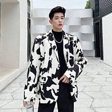 西裝外套 網狀外套 新款夏季鏤空五分袖西裝男士韓版休閒單西薄款外套男西裝天天精選 歷史價格詳細信息