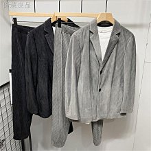 燈芯絨休閒西裝外套 寬鬆男外套韓版外套 百搭西服夾克外套 潮流時尚男士外套 休閒男生外套男裝全新-潮男服飾 歷史價格詳細信息