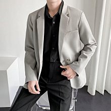 秋季高級感西裝外套男痞帥韓版潮流修身單西商務休閑垂感小西服男西裝外套 西裝外套男-時尚男裝 歷史價格詳細信息