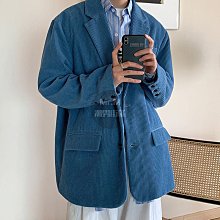 西裝外套男 燈芯絨簡約貼標夾克外套 男士春秋季百搭休閒小西服 潮流痞帥寬鬆日系西服上衣外套（滿599元免運） 歷史價格詳細信息