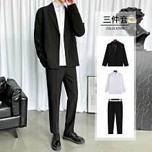 西裝套裝外套褲子背心淺直條紋優質混紡雙排扣劍領槍駁領合身商務婚禮S-7XL【JSK9962】 歷史價格詳細信息