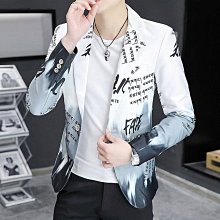 西裝男 春季休閒西裝外套男士新款緊身韓版帥氣西裝男裝上衣 男士衣著天天精選 歷史價格詳細信息