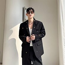 Robin男生衣著 長袖襯衫 長袖 shirt 襯衫 髮型師潮牌黑白撞色長袖襯衫男ins痞帥高級設計感寬鬆春秋季上~時尚男裝 歷史價格詳細信息