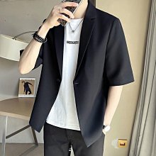 男夏季西裝外套 夏季薄款 冰絲 防晒服 男素色輕薄防晒西裝 商務休閒外套 潮流緊身西裝 歷史價格詳細信息