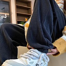 燈芯絨褲子男春秋款寬松直筒大碼美式高街潮牌痞帥垂感闊腿休閑褲-雅怡尚品 歷史價格詳細信息