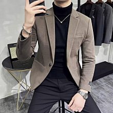 休閒西裝男士高級字母印花小西裝歐貨經典時尚薄款緊身外套潮 單件西服男裝 男生衣著  　　  全臺　的-潮男服飾 歷史價格詳細信息
