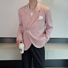 RB黑白森林 西裝外套 手繪字母塗鴉白色墊肩西裝男生小眾設計感寬鬆休閒西裝外套 歷史價格詳細信息