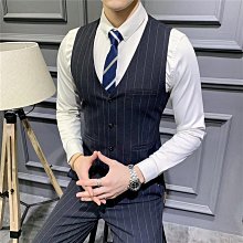 高檔條紋背心西褲二件套裝男士新款韓版時尚青年修身背心氣質紳士服結婚伴郎兄弟團洋裝 價格比較,價格查詢,歷史價格詳細信息