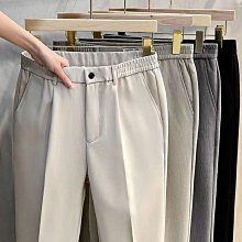 男士休閒西褲男裝久分小西褲直筒商務休閒褲潮牌2024夏季褲子快幹 歷史價格詳細信息