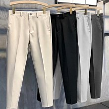 西裝 休閒長 窄管 西 哈倫 1件2件 秋冬純棉中年男士寬松直筒爸爸休閑高深襠中老年男 歷史價格詳細信息