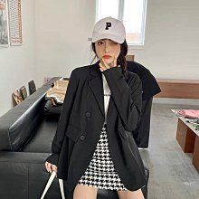 妙妙屋~外套 Ins風韓版正肩西裝外套短版露肚小外套春秋穿搭大尺碼休閒外套女 歷史價格詳細信息