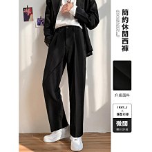 妙妙屋~西裝褲 休閒褲男 輕熟風男裝 九分西裝褲男 垂墜感 高級感  直筒寬鬆 秋季韓版潮流簡約帥氣商務九分長褲子 歷史價格詳細信息