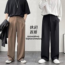 子男生港風直筒休閒長夏季闊腿2024新款青少年寬鬆工裝男款 歷史價格詳細信息