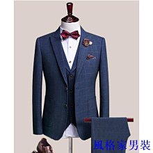 （外套+馬甲+褲子 3件套）歐美風格高級男士西裝套裝 婚禮/宴會/晚會通用禮服 歷史價格詳細信息