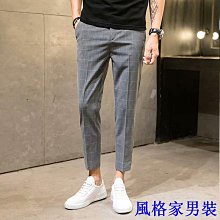 長褲 格子褲 九分褲 休閒褲 縮口褲工作褲 格紋長褲 垂感 寬鬆 大尺碼褲子 街頭潮流(CGCG304)【FIZZE】 歷史價格詳細信息