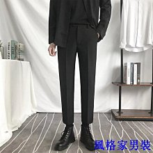 休閒西裝褲男27-36碼 夏季薄款男士輕熟小西裝褲 緊身直筒潮流9九分褲 垂墜感西裝褲 男女同款休閒長褲 男生衣著-毛毛男裝 歷史價格詳細信息