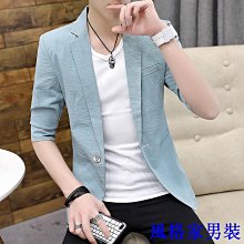 小西裝外套 時尚韓版男士小西裝新款 潮流純色亞麻休閑男式外套 外套男 秋裝上衣 男裝 外套男 西裝商家精選-毛毛男裝 歷史價格詳細信息