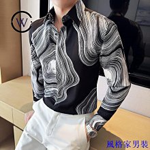 暗黑系 夏季薄款防晒外套垂墜感花襯衫時尚印花長袖襯衫黑色C2372PG953  21A3 價格比較,價格查詢,歷史價格詳細信息