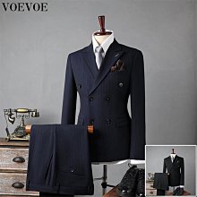 （外套+馬甲+褲子 3件套）歐美風格高級男士西裝套裝 婚禮/宴會/晚會通用禮服 歷史價格詳細信息