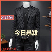 西服套裝男士休閒小西裝時尚韓版修身新款潮流條紋西服男三件套潮 歷史價格詳細信息