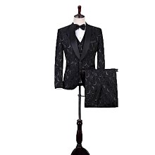 西裝套裝2023新郎婚慶主持人結婚禮服緊身男士暗花紋四件套裝表演 價格比較,價格查詢,歷史價格詳細信息
