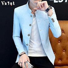 春秋季男士西裝新款韓版商務休閑職業正裝修身小西服外套潮流帥氣西裝外套 西裝外套男-港仔男裝 歷史價格詳細信息