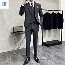 西裝男套裝三件式男士小西裝緊身婚禮新郎伴郎禮服商務休閒正裝 歷史價格詳細信息