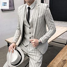 【集道男裝館】現貨西服 西裝套裝 西服套裝男士三件套韓版修身新郎伴郎帥氣結婚禮服休閑正裝小西服 歷史價格詳細信息
