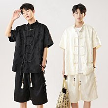 新中式短袖短褲可外穿家居服套裝2024夏季新款緞面提花薄款睡衣女 歷史價格詳細信息