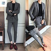 高檔男士西服套裝韓版修身2023新款西裝男三件套新郎結婚禮服全套 歷史價格詳細信息