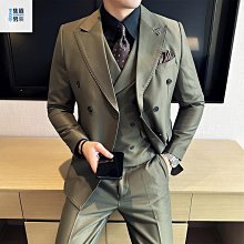 【集道男裝館】現貨西服 西裝套裝 西服套裝男士三件套韓版修身新郎伴郎帥氣結婚禮服休閑正裝小西服 歷史價格詳細信息
