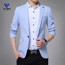 西裝外套男夏季薄款韓版潮流痞帥男士休閒小西裝緊身上衣單件XP230205 歷史價格詳細信息
