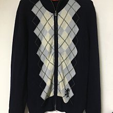 蘇格蘭製ALLEN 全開襟羊毛背心 /百分百LAMBSWOOL羊毛（XL～深藍～） 歷史價格詳細信息
