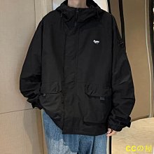 好好先生春季新款男士連帽衝鋒衣夾克男寬鬆韓版潮流百搭休閒刺繡工裝外套 歷史價格詳細信息