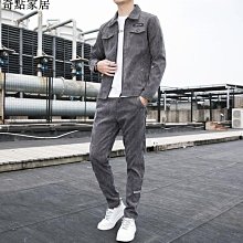 現貨 休閑套裝男秋季寬松韓版潮牌四條杠一套男士套頭圓領tb衛衣運動服 歷史價格詳細信息