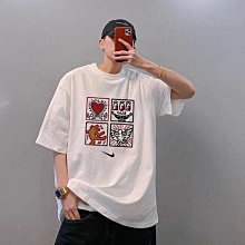 短袖卡通搞怪上衣 情侶裝 可愛 衣服 情侶短袖 小眾T恤女 ins韓版 學生卡通上衣 嘻哈個性上衣 水洗黑-MINTS名仕男裝 歷史價格詳細信息