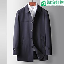 男式大衣2023秋冬羊毛手工雙面呢中長款風衣翻領千格羊毛呢大衣 歷史價格詳細信息